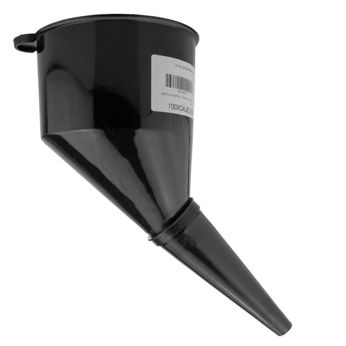 Angled Car Fuel Funnel with Filter, Black-0