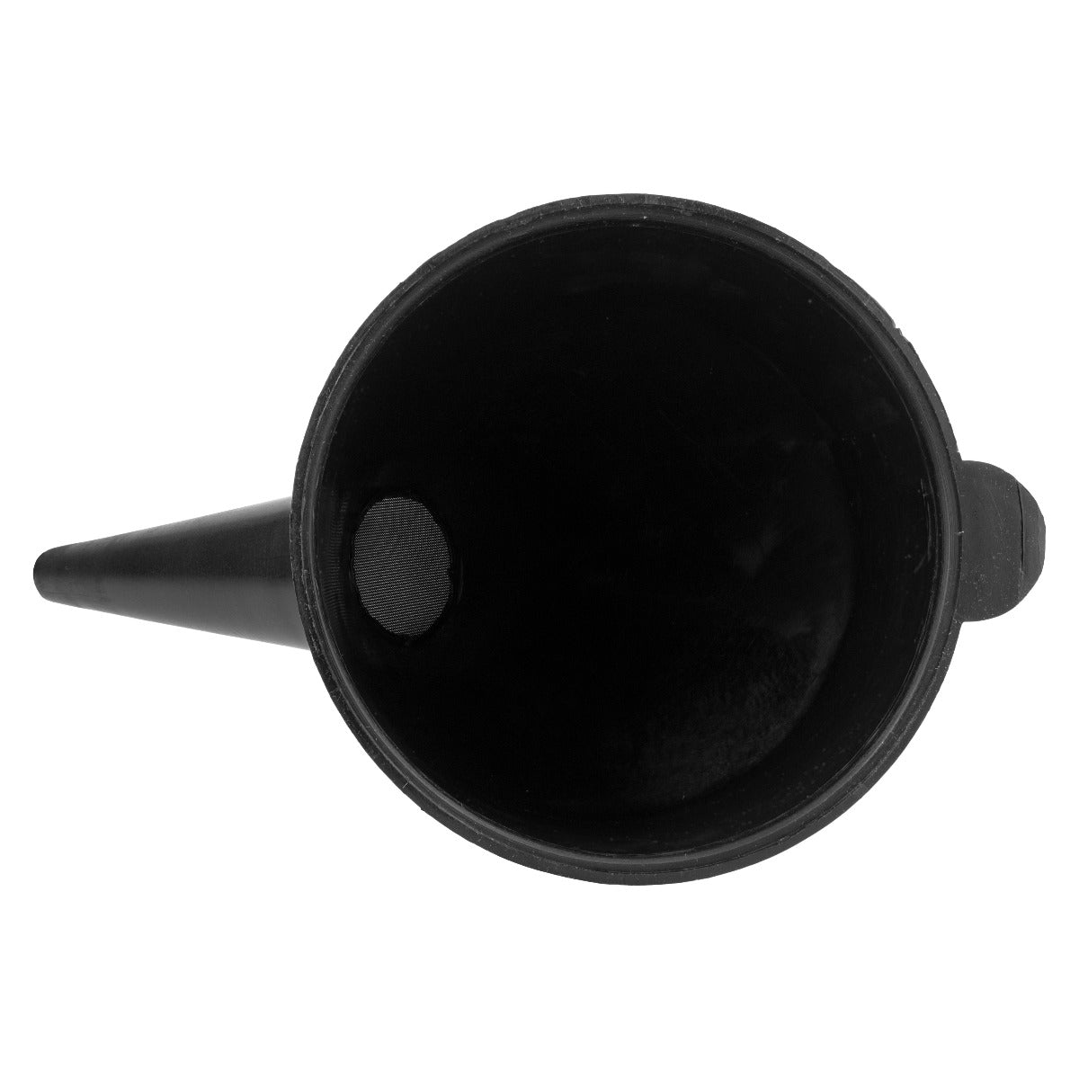 Angled Car Fuel Funnel with Filter, Black-2
