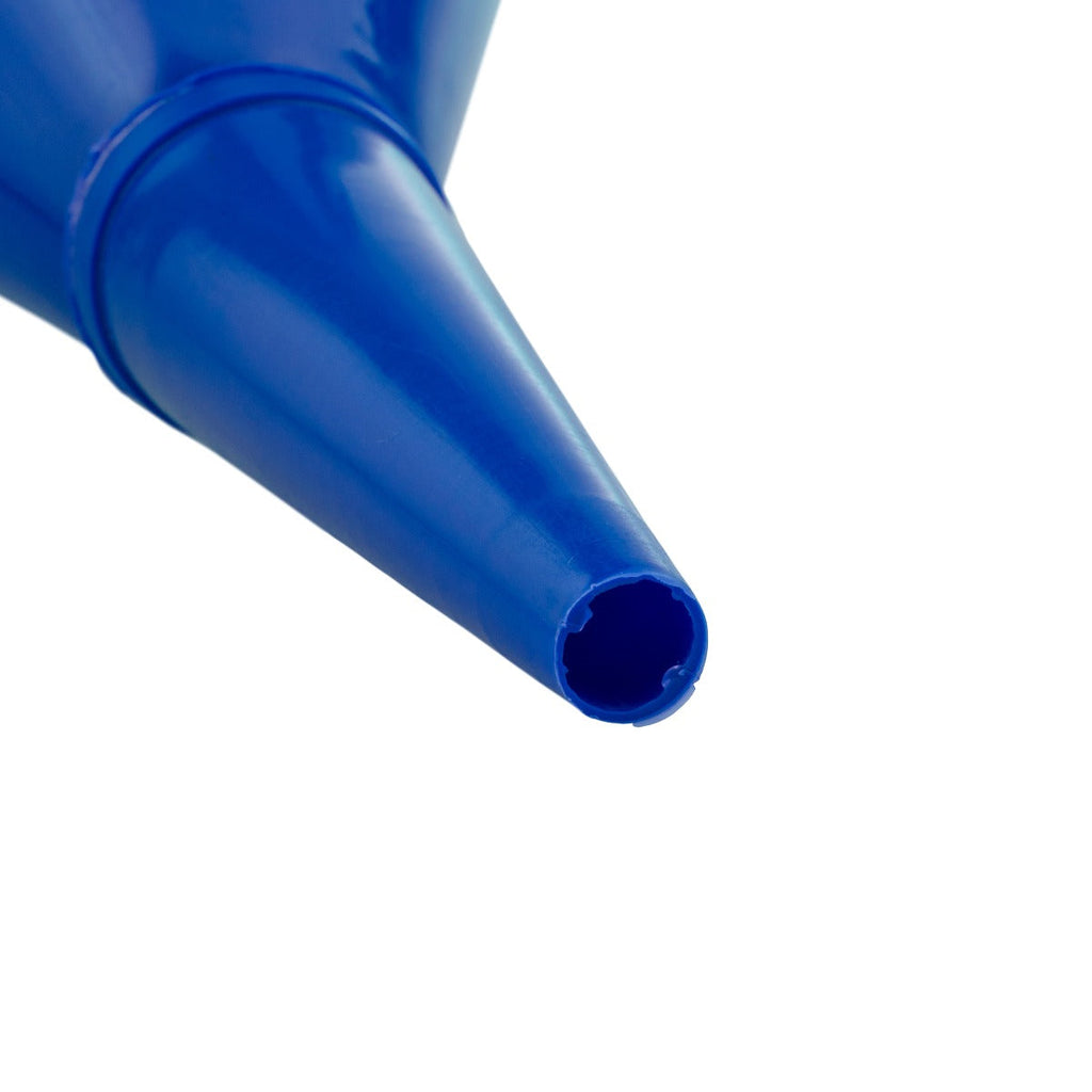 Angled Car Fuel Funnel with Filter, Blue-2