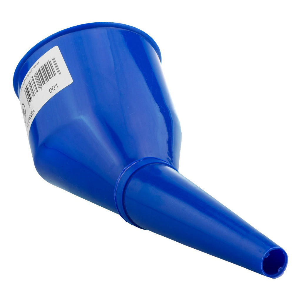 Angled Car Fuel Funnel with Filter, Blue-3